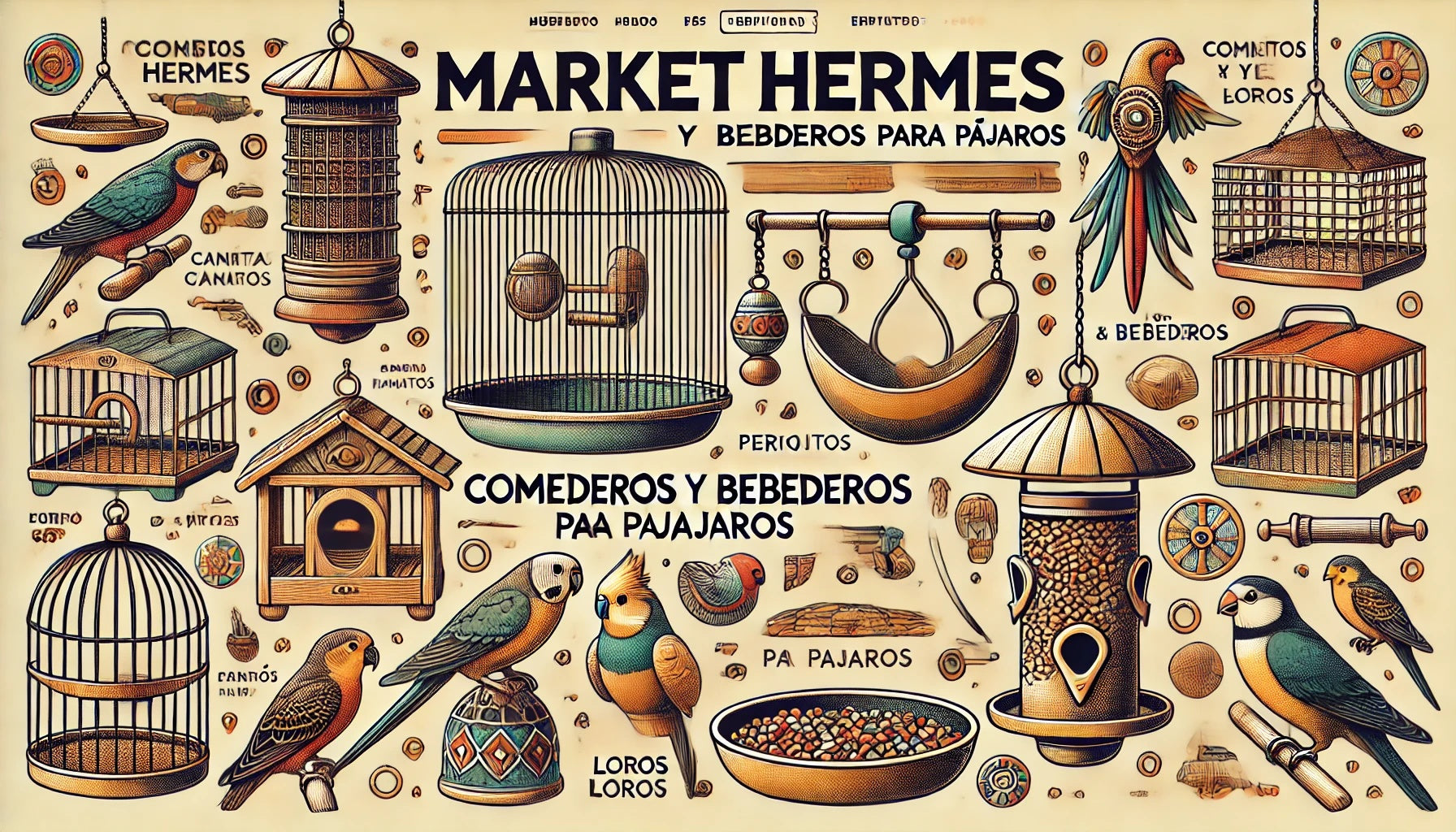 Comederos y bebederos pájaros