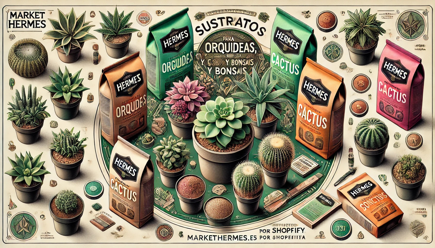Sustratos para orquídeas, cactus y bonsáis