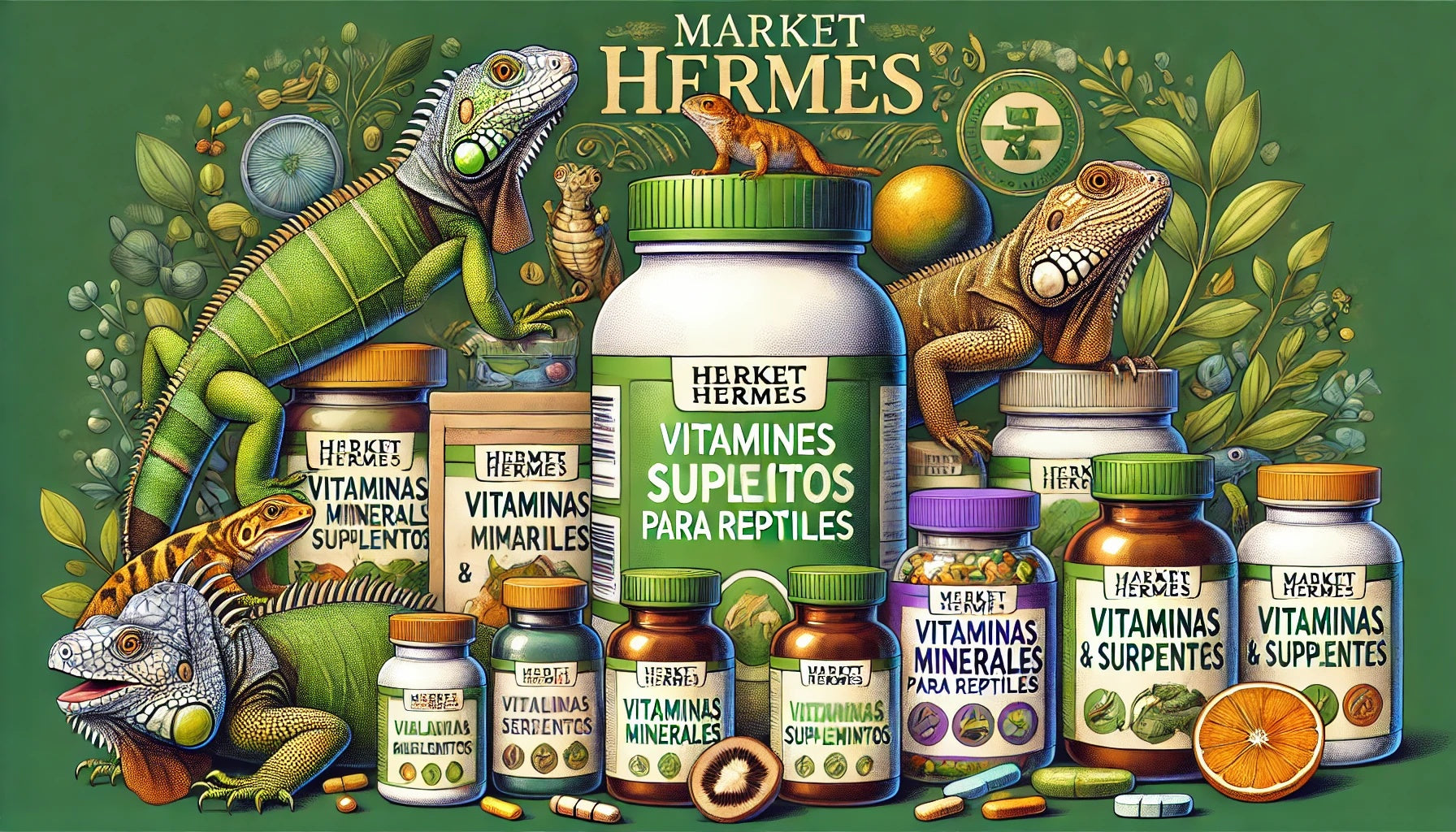 Vitaminas y suplementos reptiles