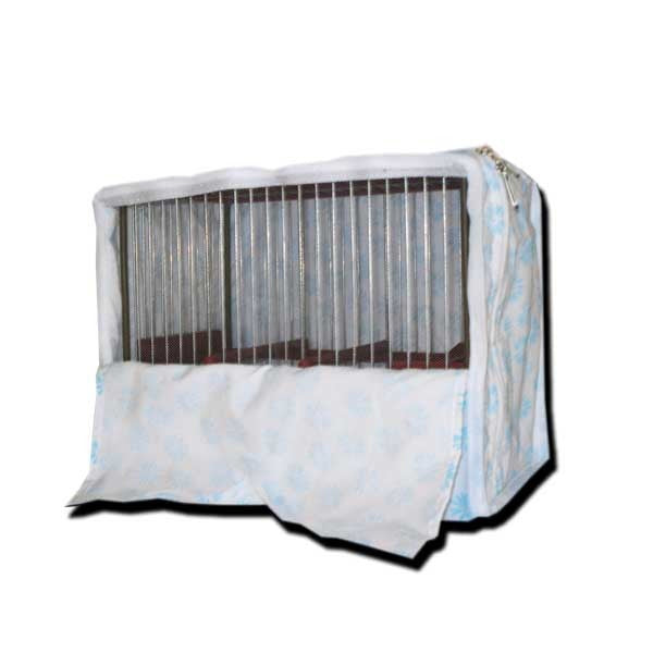 Funda para Jaula C2 con Tapa y Rejilla – Cremallera Doble, Tela Mosquitera y Estampados Variados