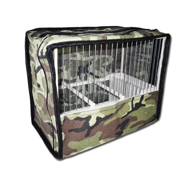 Funda Camuflaje Media Rejilla para Jaula de Jilgueros C-2 – Protección y Ventilación para Aves