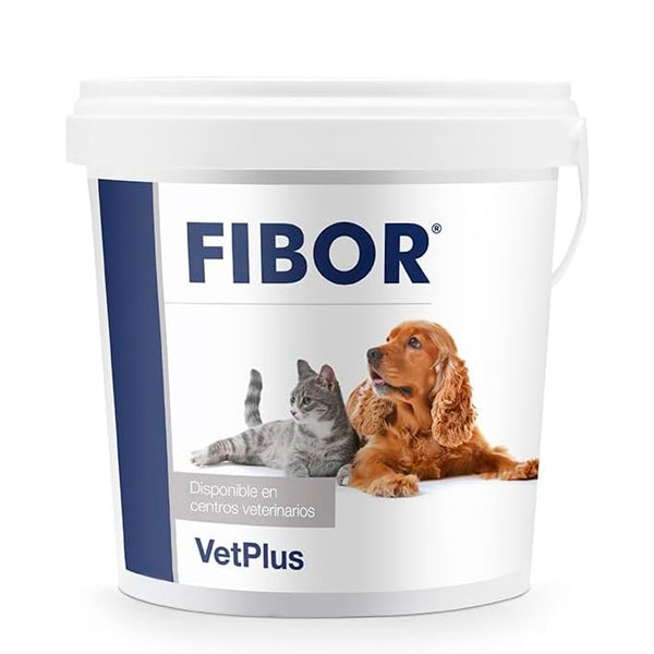 VetPlus Fibor 500 g suplemento de fibra para perros y gatos – salud digestiva y control de peso