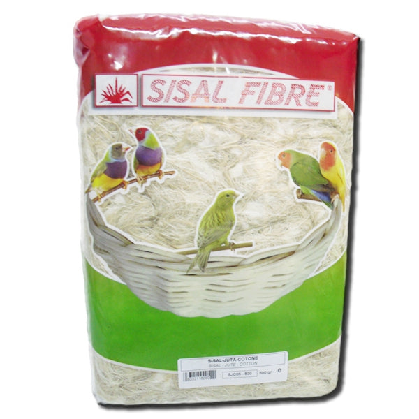 Sisal Jute Cotton 500 g – Material Natural para Anidación de Aves