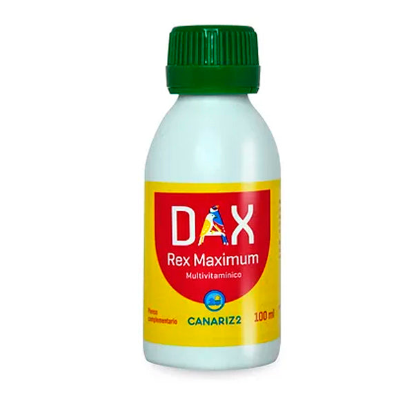 Dax-Rex Maximum Multivitamínico para Aves 100/250 ml | Vitaminas + Aminoácidos | Cría, Muda, Concursos