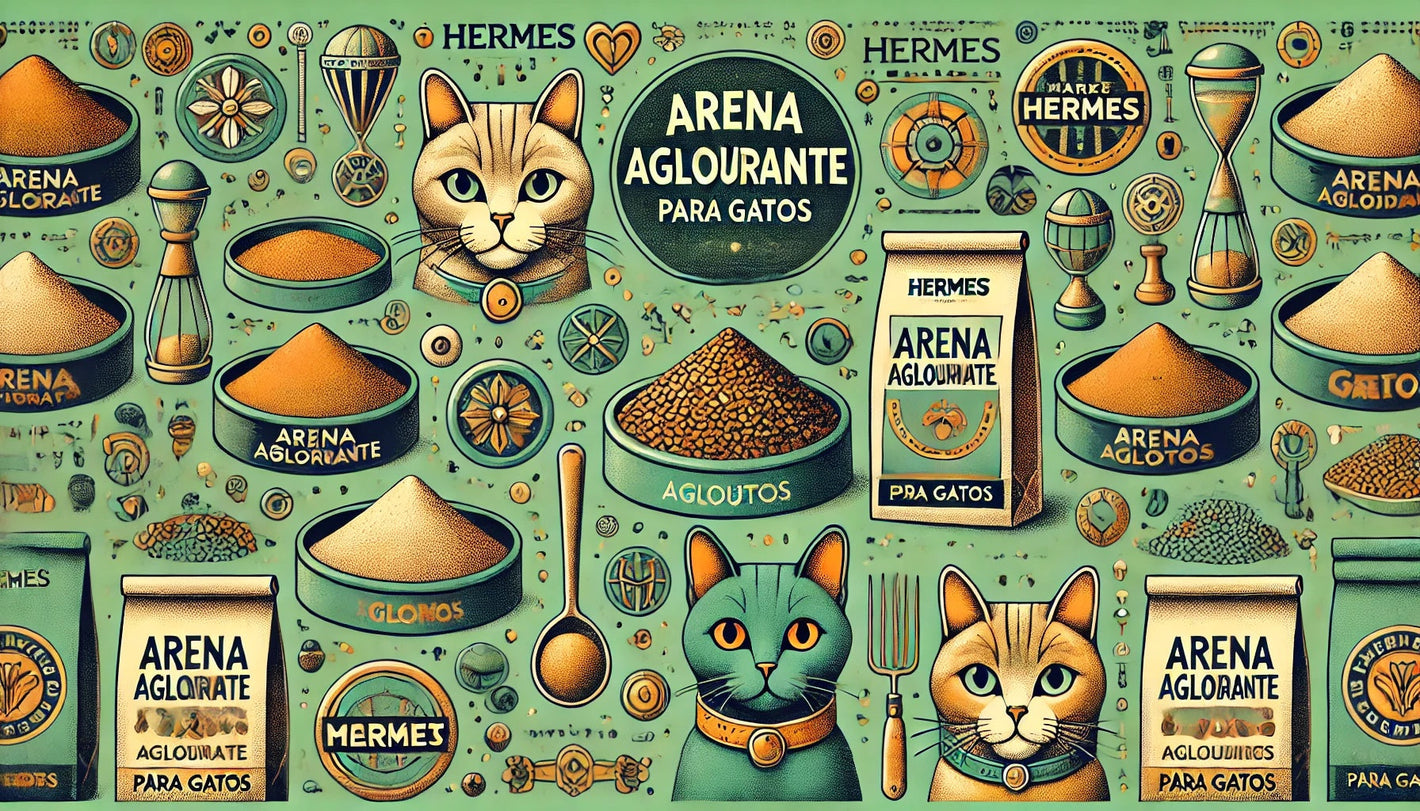Arena aglomerante para gatos