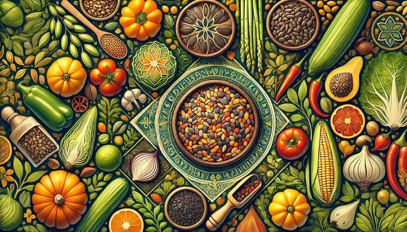 Semillas de huerto (tomate, lechuga, zanahoria)