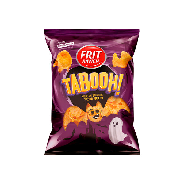 Frit Ravich Tabooh Murciélagos y Fantasmas Sabor Queso – Snack Crujiente y Divertido