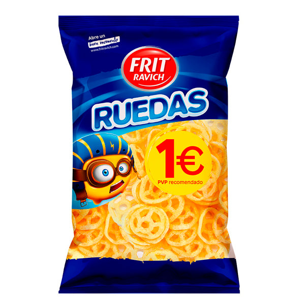 Frit Ravich Ruedas – Snacks de Maíz Crujientes y Divertidos – 65g, 85g y 300g
