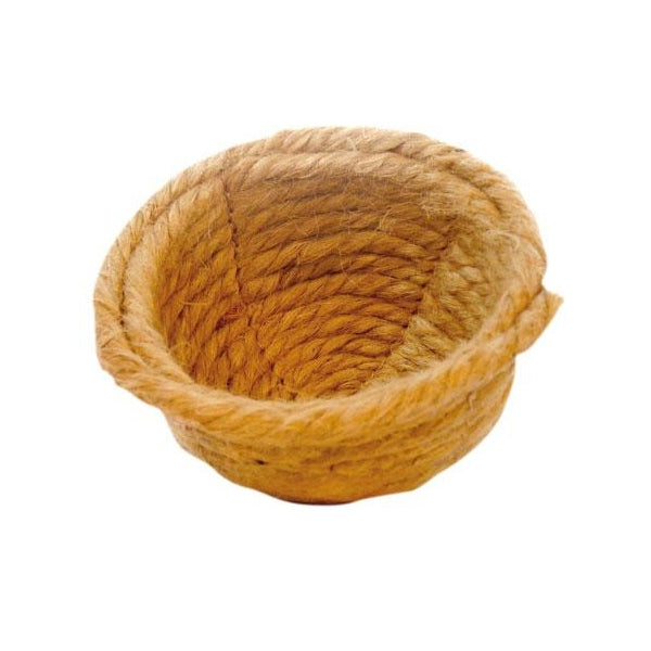 Nido de Yute para Jilgueros – Artesanal y Resistente, 9 cm Exterior / 7 cm Interior