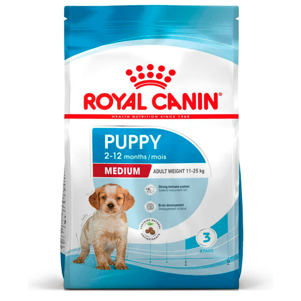 Royal Canin Medium Puppy – Pienso para Cachorros de Razas Medianas (+2 a 12 Meses)