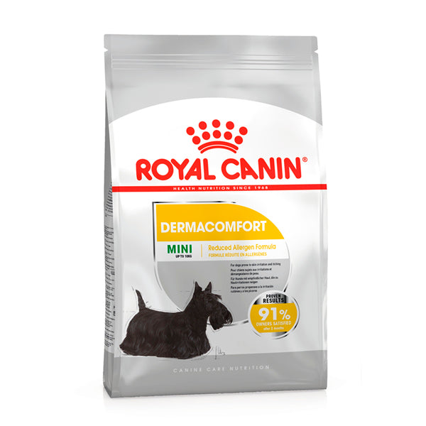 Royal Canin Mini Dermacomfort – Pienso para Perros Pequeños con Sensibilidad Cutánea (+10 Meses)