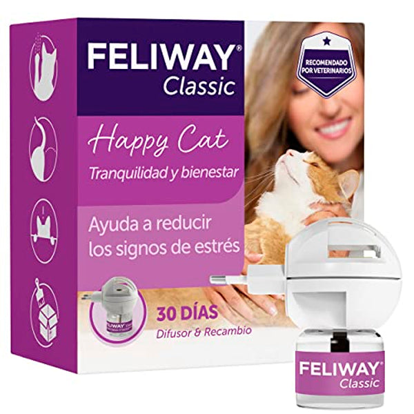 Feliway Classic Difusor + Recambio – Antiestrés Natural para Gatos
