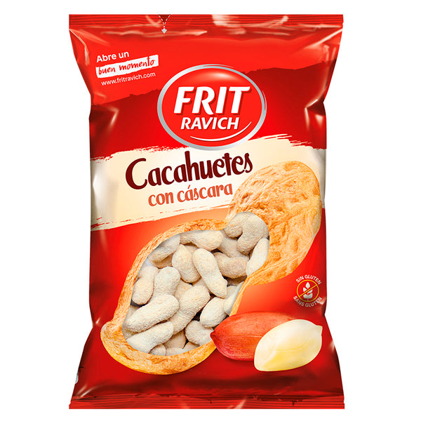 Frit Ravich Cacahuetes con Cáscara Salados – Sabor Auténtico y Natural – Snack Nutritivo en Varios Tamaños