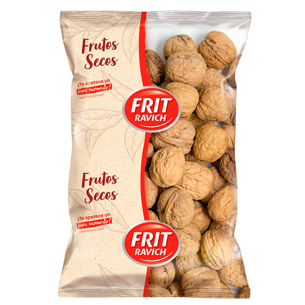Frit Ravich Nueces con Cáscara USA – Fruto Seco Natural 100%, Origen EE.UU., Fuente de Omega-3, Fibra y Proteínas – 500 g y 1 kg