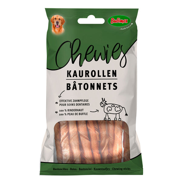 Bubimex Chewies Bastoncitos Trenzados (25u) – 100% Piel de Búfalo