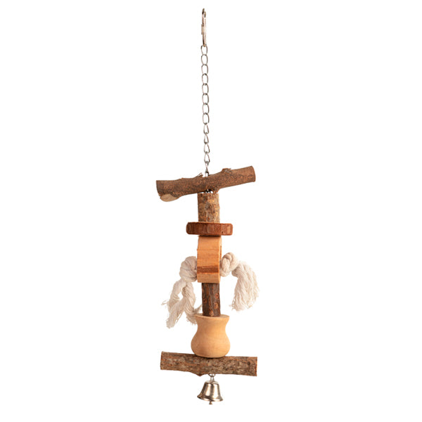Suspensión para Pájaros con Cuerda Grande 38 cm – Cuerda Mineral Carnival