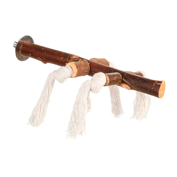 Bubimex Perchero con Doble Cuerda para Pájaros – Ø23 mm / 20 cm
