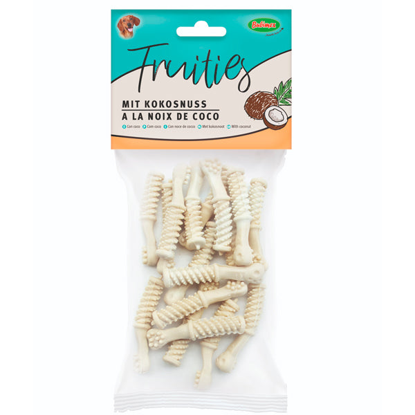 Bubimex Fruities Cepillos de Coco 90g – Snack Dental Natural para Perros