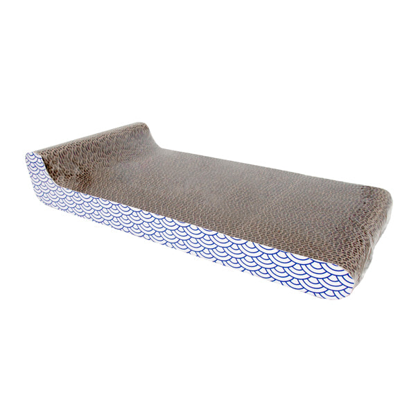 Rascador Plano de Cartón para Gatos Bubimex – Con Borde Estable – Ideal para Afilar Uñas – 39x20cm