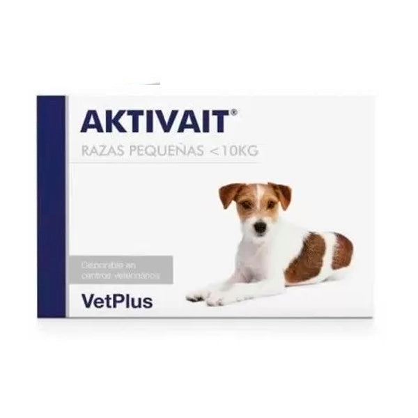 VetPlus Aktivait 60 cápsulas – Suplemento Cognitivo para Perros de Razas Pequeñas, Medianas y Grandes