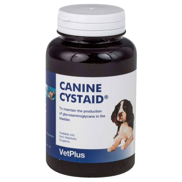 VetPlus Cystaid Canine 120 cápsulas, suplemento para la salud urinaria de perros con glucosamina y glicosaminoglicanos