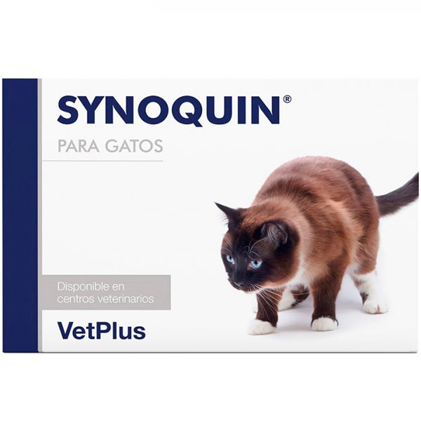 VetPlus Synoquin EFA Gatos 90 cápsulas (3x30), suplemento articular con glucosamina, condroitina y omega-3