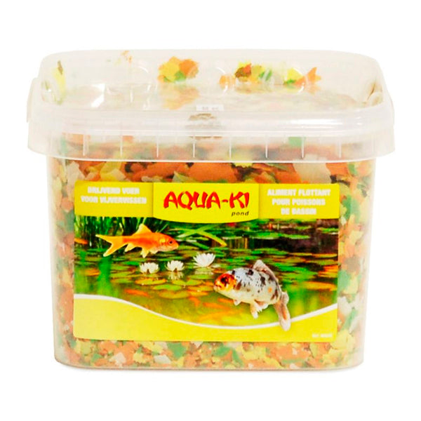 Aqua-ki Escamas de Estanque – Alimento Premium para Peces de Estanque, Koi, Carpas y Goldfish – Mejora Color y Vitalidad
