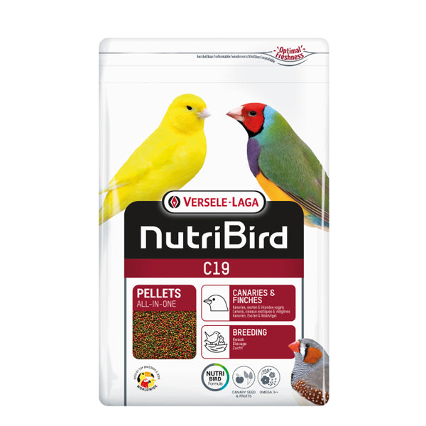 Versele-Laga NutriBird C19 Cría 3kg – Alimento Premium para Canarios y Fringílidos en Etapa de Cría