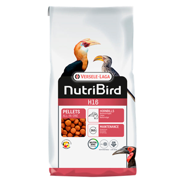 Versele-Laga NutriBird H16 10 kg – Alimento de Mantenimiento para Cálaos y Aves Frugívoras