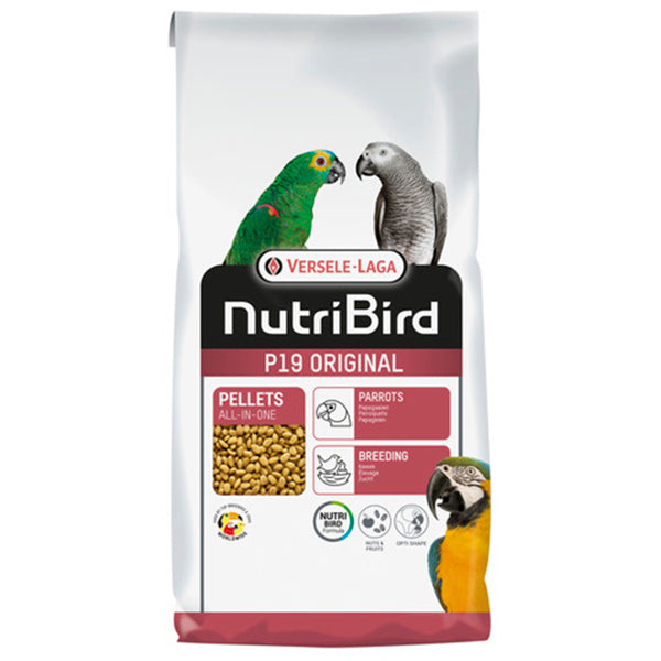 Versele-Laga NutriBird P19 Original 10 kg – Pienso de Cría para Loros y Papagayos