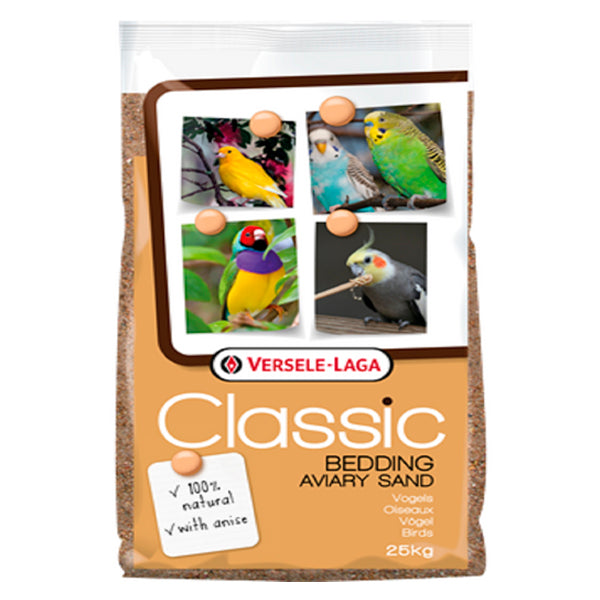 Versele-Laga Fondo Jaula Classic – Arena de Conchas con Anís 25 kg