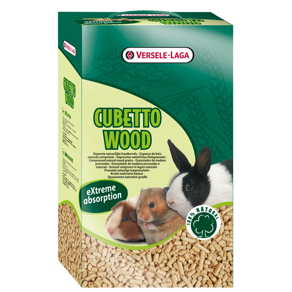 Versele-Laga Cubetto Wood 7 kg – Lecho de Madera Prensada para Roedores y Pequeños Animales (12L)