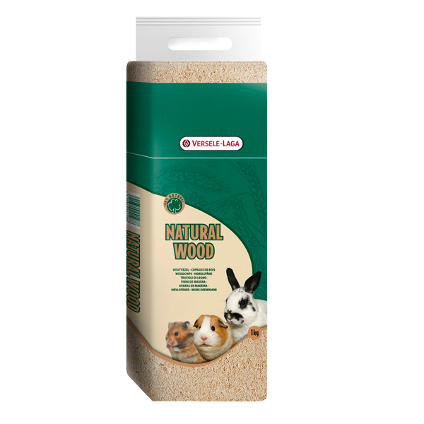 Versele-Laga Natural Wood Prespack 1 kg – Viruta Prensada para Lecho Higiénico