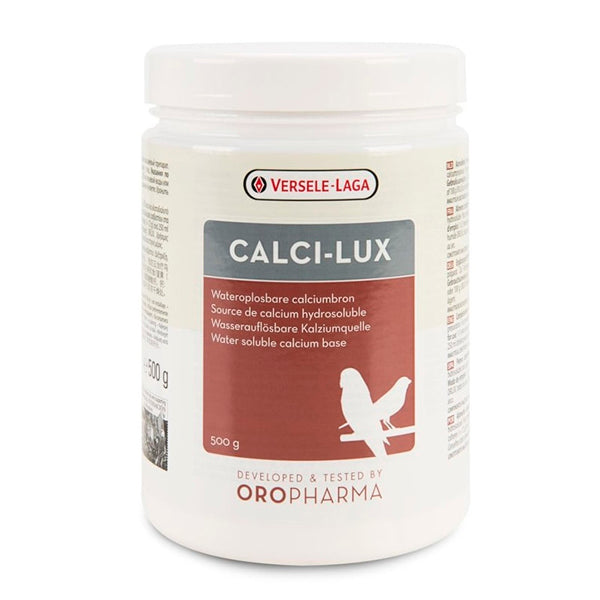 Versele-Laga Oropharma Calci-Lux 500 g – Fuente de Calcio Soluble en Agua para Aves
