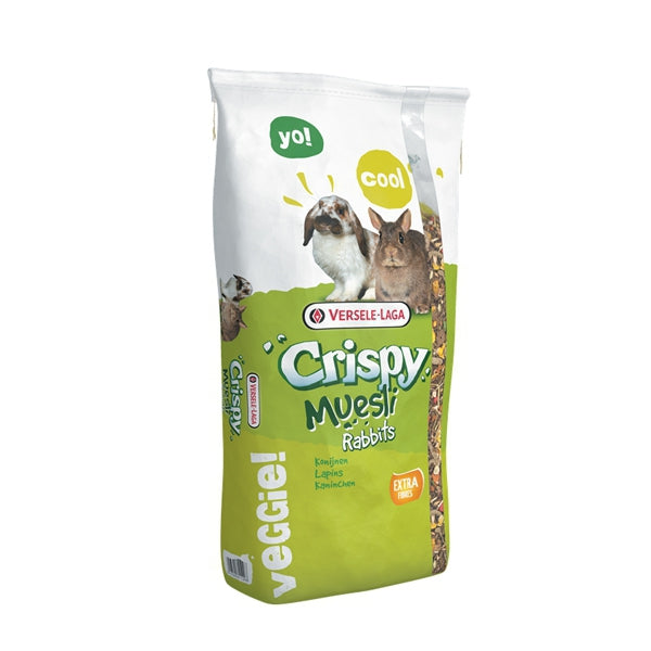 Versele-Laga Cuni Crispy Muesli 20 kg – Mezcla Rica en Fibra para Conejos