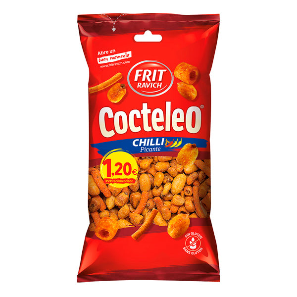 Frit Ravich Cóctel Chilli – Mix de Frutos Secos y Snacks con Sabor Picante – Crujiente y Energético
