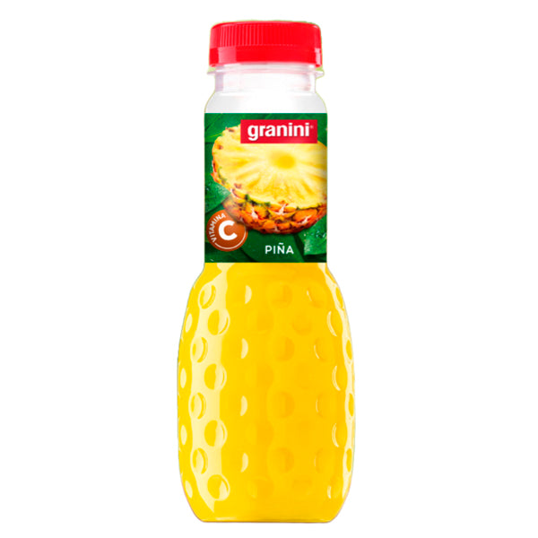 Granini Zumo de Piña – 1L Botella PET – 59% Jugo a Partir de Concentrado con Vitamina C – Sabor Tropical Refrescante
