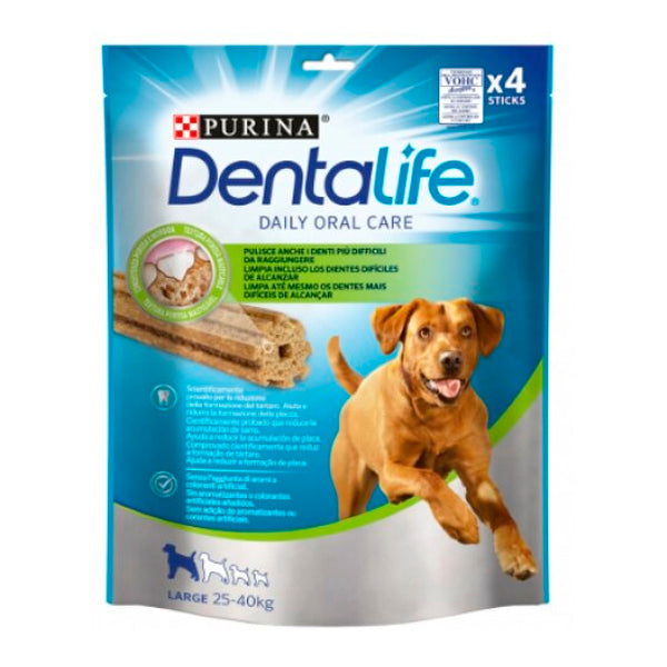 Purina Dentalife Large – Snacks Dentales para Perros Grandes – Cuidado Oral Diario – 1 Stick al Día