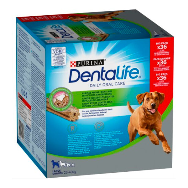 Purina Dentalife Large – Snacks Dentales para Perros Grandes – Cuidado Oral Diario – 1 Stick al Día