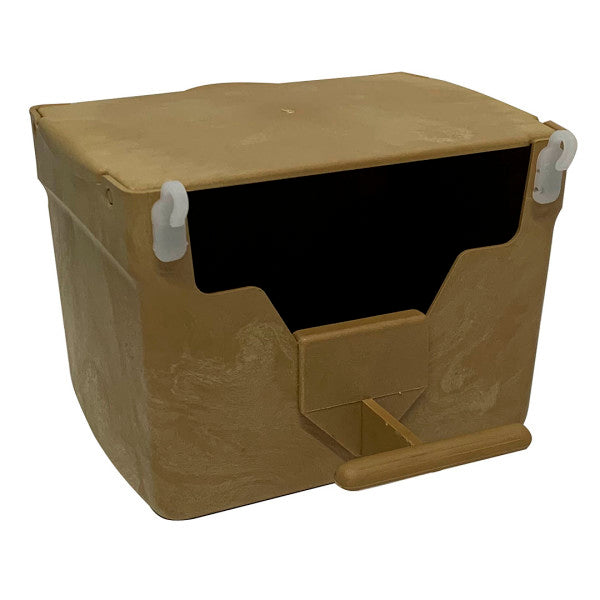 Nido para Exótico Art 432 – Apto para Mandarines, Diamantes y Aves Similares – Uso Interior o Exterior con Puerta Superior