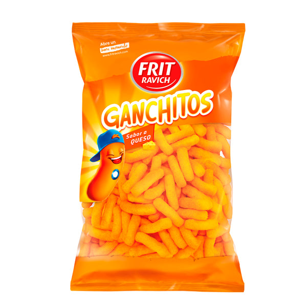 Frit Ravich Ganchitos Crujientes Sabor Queso – Snack Ligero, Crujiente y Sabroso