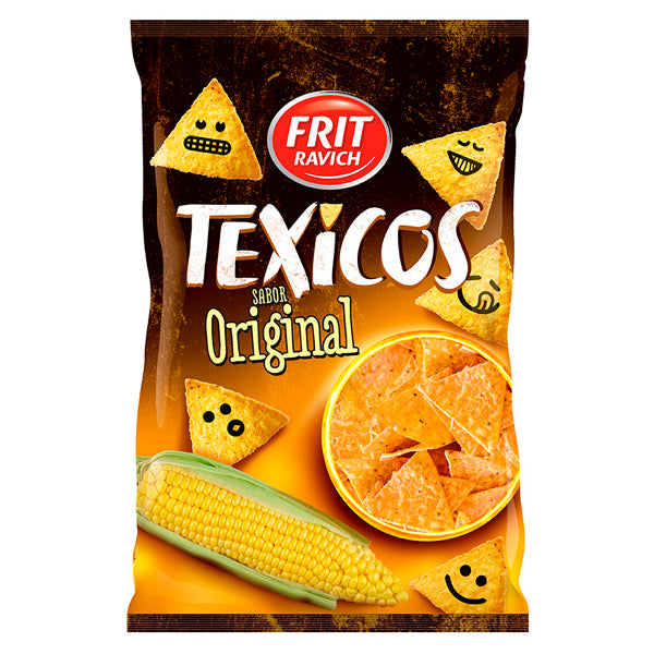 FRIT RAVICH Snack Texicos Original – Aperitivo Crujiente de Maíz, Bolsa 130 g o 400 g