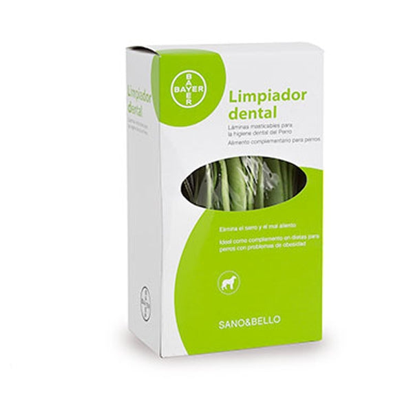 Sano & Bello Limpiador Dental 140 g – Láminas masticables para perros, higiene oral diaria