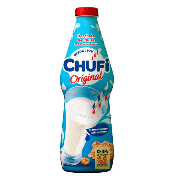 Chufi Horchata PET 1L – Original D.O.P. Chufa de Valencia, Sin Lactosa y Sin Gluten