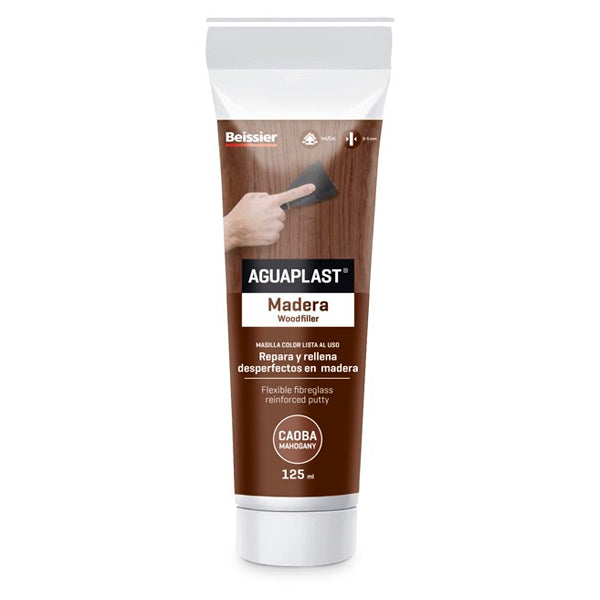 Masilla Reparadora Aguaplast Madera 125 ml – Rellena Grietas y Agujeros con Acabado Profesional