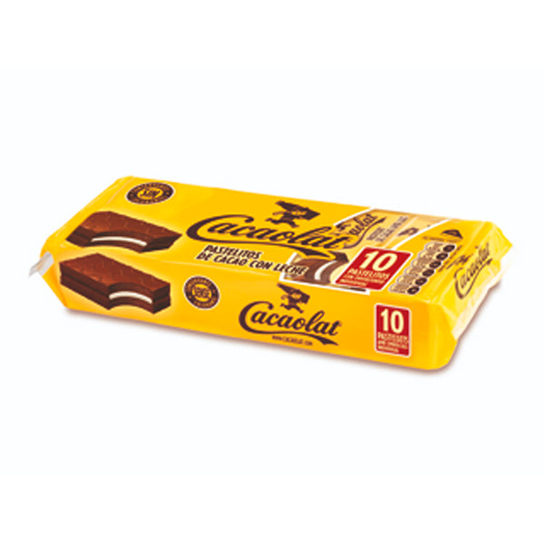 CACAOLAT Pastelito de Cacao y Leche – 10 Unidades, 350 g