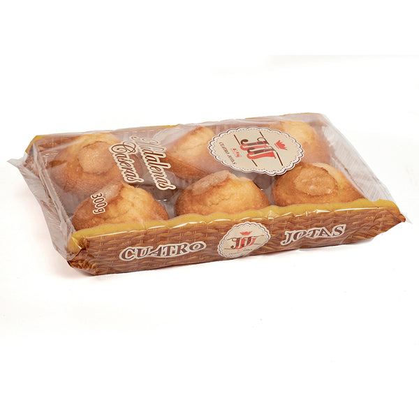 4 Jotas Magdalenas Caseras 300g – Tiernas y Esponjosas, Sabor Tradicional Artesano