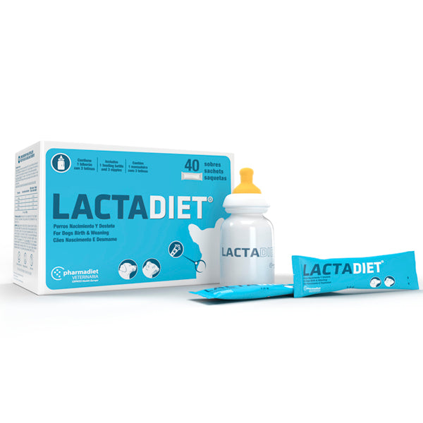 Pharmadiet Lactadiet Nacimiento – Sustituto Lácteo para Cachorros Recién Nacidos (Sobres de 7,5 g)