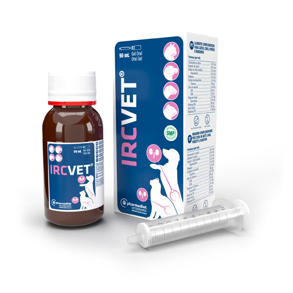 Pharmadiet Irc-Vet 50 ml – Suplemento Renal Líquido para Perros y Gatos con Enfermedad Renal Crónica