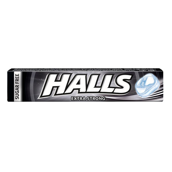 Halls Extra Strong sin azúcar – Caramelo Mentolado Extrafuerte 32g